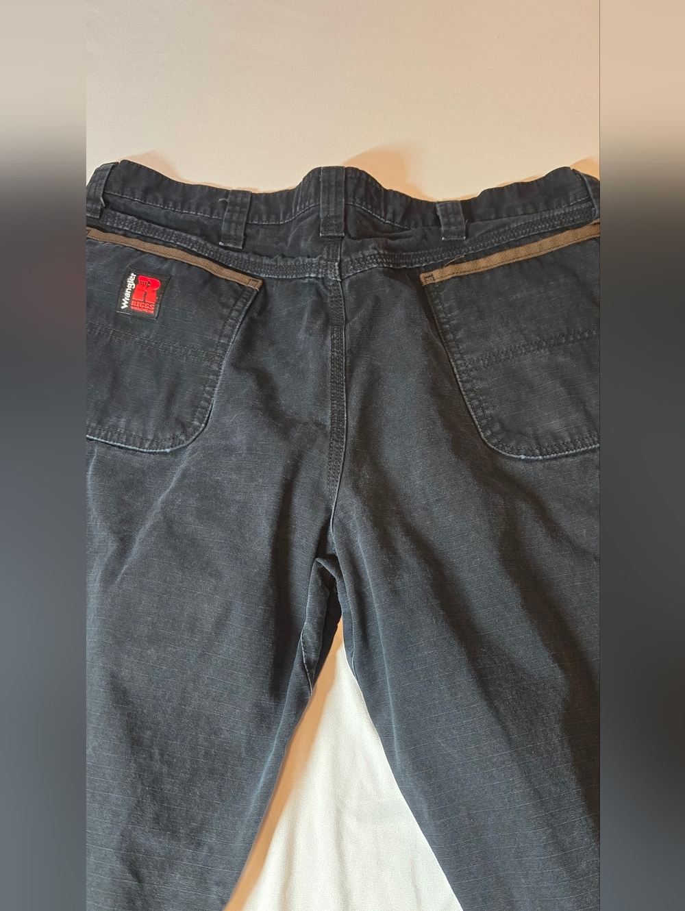 Wrangler RIGGS Workwear Ripstop Ranger Cargo Pant 38x32 (See Pics) Black - Picture 12 of 14